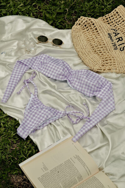 Strapless Waffle Lila